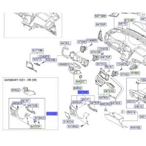 قطعة طبلون سفلية يسار
