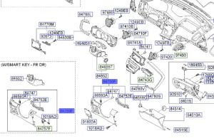 قطعة طبلون سفلية يسار