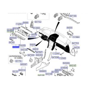 قطعة طبلون سفلية يسار