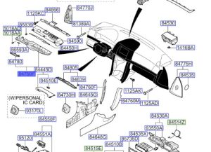 قطعة طبلون سفلية يسار