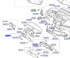 قطعة طبلون سفلية يسار