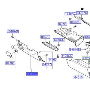 قطعة طبلون سفلية يسار