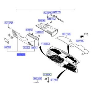 قطعة طبلون سفلية يسار