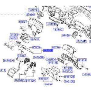 قطعة طبلون سفلية يسار