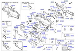 قطعة طبلون سفلية يسار