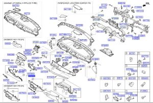 قطعة طبلون سفلية يسار