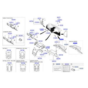 قطعة طبلون سفلية يمين