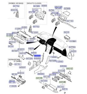 قطعة طبلون سفلية يسار