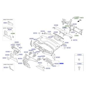 قطعة طبلون سفلية يمين