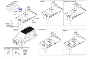 مقبض سقف خلفي يمين