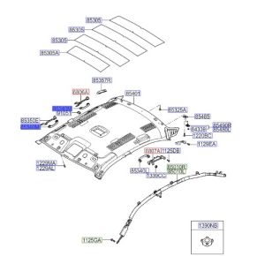 مقبض سقف أمامي يمين