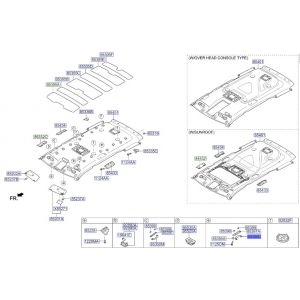 مقبض سقف أمامي يسار