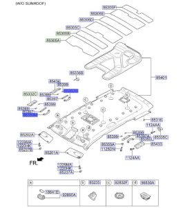 مقبض سقف أمامي يمين