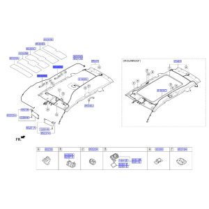 مقبض سقف أمامي يمين