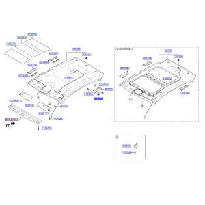 مقبض سقف خلفي يسار