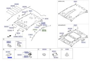 مقبض سقف أمامي يمين