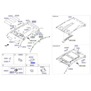 مقبض سقف أمامي يمين