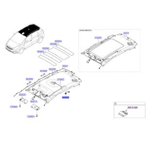 مقبض سقف خلفي يمين