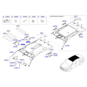 مقبض سقف أمامي يمين