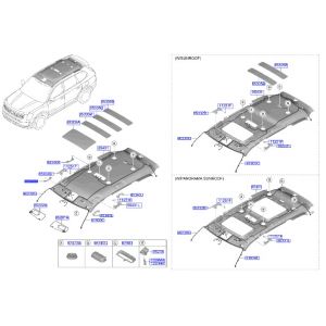 مقبض سقف أمامي يمين