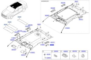 مقبض سقف خلفي يسار