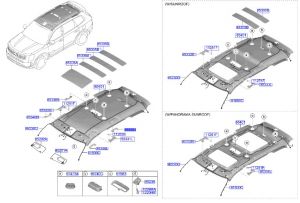 مقبض سقف خلفي يسار