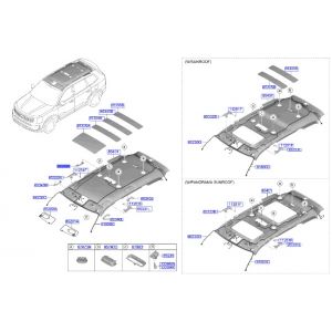 مقبض سقف خلفي يمين