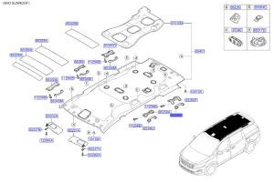 مقبض سقف أمامي يسار
