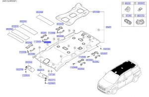 مقبض سقف خلفي يمين