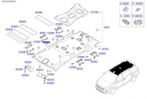 مقبض سقف خلفي يمين