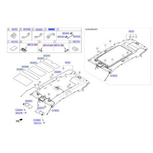 مقبض سقف خلفي يسار