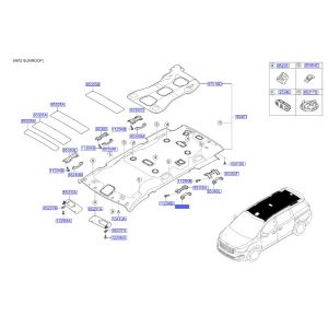 مقبض سقف خلفي يسار