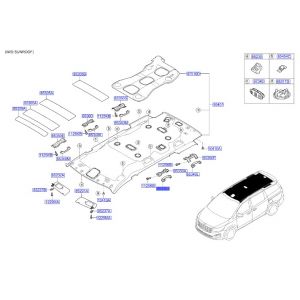 مقبض سقف خلفي يسار