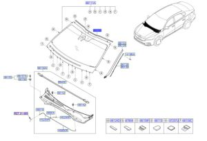 جلدة زجاج أمامي