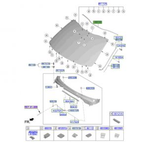 جلدة زجاج أمامي