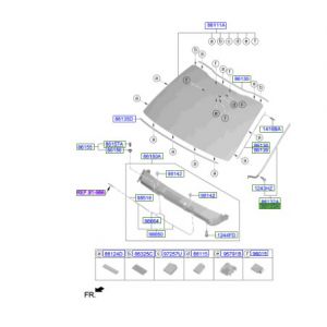 جلدة زجاج أمامي