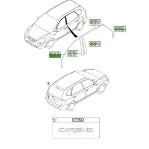 شريط ستيكر ديكور باب أمامي علوية
