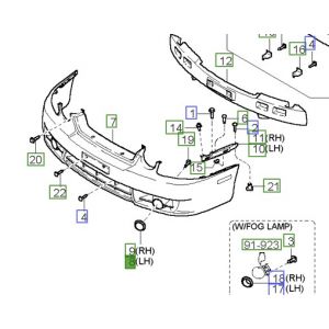 ديكور فتحة صدام يسار