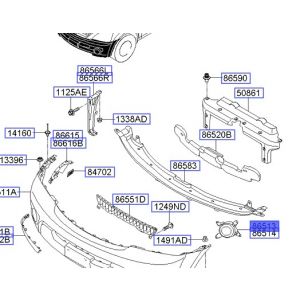 ديكور فتحة صدام يسار