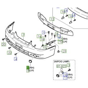 ديكور فتحة صدام يمين