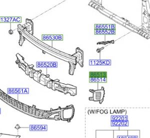 ديكور فتحة صدام يسار