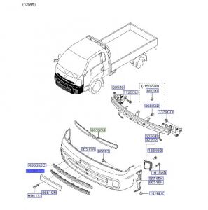 شبك صدام أمامي سفلي وسط