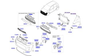 شبك صدام أمامي وسط