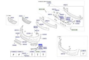 ديكور شبك فتحة كشاف أمامي يسار