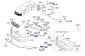 ديكور شبك فتحة كشاف أمامي يسار