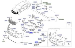 ديكور شبك فتحة كشاف أمامي يسار