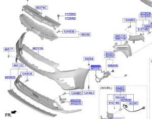 غطاء كشاف يسار