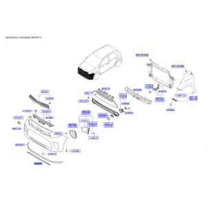 ديكور صدام أمامي سفلي