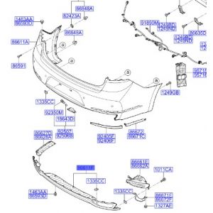 جلدة صدام خلفي سفلية