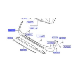 جلدة صدام خلفي سفلية